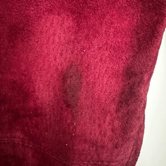 Dark Red Suede Flared High Rise - Picture 10 of 10